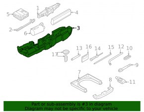 Пенопласт под инструмент Audi A3 22-26