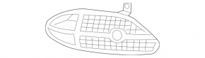 Решітка переднього бампера права Mercedes E-class W212 14-16 elegance
