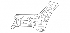 Кріплення переднього бампера праве Mercedes CLS-class C218 12-14 AMG pkg