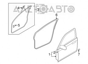 Дверь голая передняя правая Mazda CX-7 06-12 белая