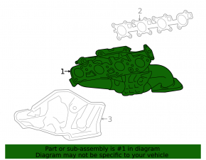 Коллектор выпускной правый Toyota Sequoia Tundra 08-16 4.6 5.7