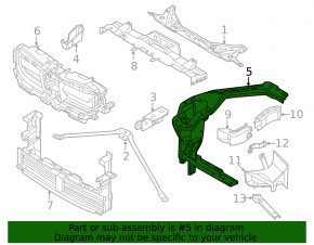 Окуляр фары левый BMW X1 U11 24-26
