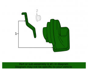 Сигнал low Chevrolet Volt 11-15 без кронштейна