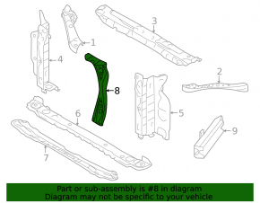 Планка замка капота Subaru Crosstrek 24-26