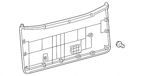 Обшивка дверей багажника Toyota Sequoia 08-16 черн