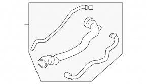 Патрубок охолодження верхній BMW X3 F25 15-17 2.0d