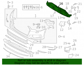 Кронштейн решетки радиатора grill Audi A6 C8 19-23