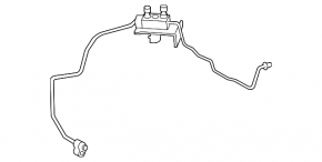 Трубка кондиционера длинная, железо Toyota Rav4 06-08