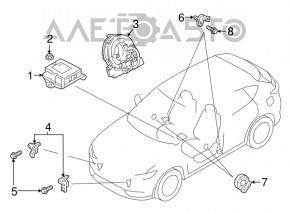 Шлейф руля Mazda 6 14-21