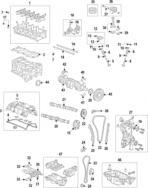 Масляный насос ДВС Honda CRV 17-19 2.4 K24W