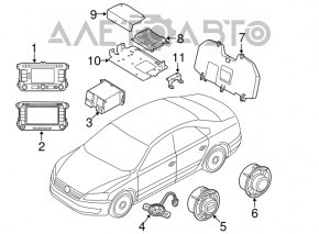 Головное устройство VW Beetle 12-15 навигация