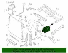 Помпа водяна Mercedes C-class 43 AMG W206 23-26 2.0