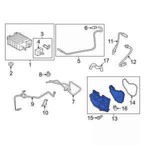 Отделитель картерных газов Ford Fiesta 11-19 1.6