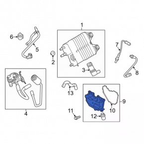Отделитель картерных газов Ford Fiesta 11-19 1.6