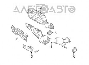 Коллектор выпускной Mazda3 2.3 03-09