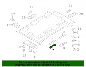 Ручка потолка передняя левая BMW X5 E70 07-13 черная
