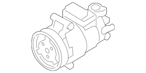 Компресор кондиціонера Audi TT RS 18-22 2.5