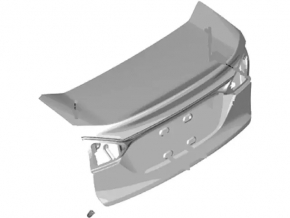 Крышка багажника Ford Fiesta 14-19 4d без спойлера