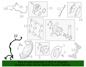 Датчик ABS задний левый Mazda CX-30 20-21 FWD