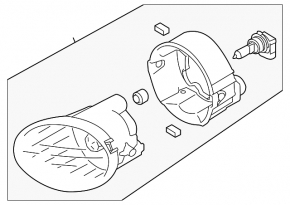 Противотуманная фара птф левая Subaru Outback 15-19