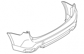 Бампер задній голий Subaru Forester 19-24 SK