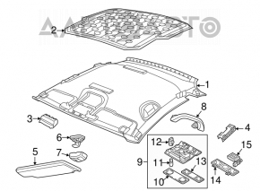 Козырек правый VW Beetle 12-19 черный, без крючка