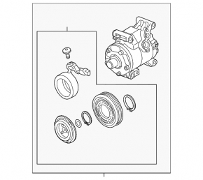 Компрессор кондиционера Mazda 3 09-13 2.5