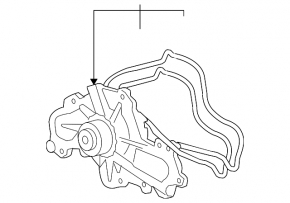 Помпа водяная Mazda CX-9 10-15 3.7