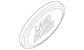 Эмблема надпись LAND ROVER двери багажника Land Rover Range Rover Velar 18-23