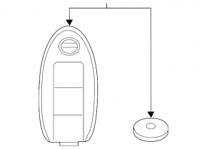 Ключ smart key Nissan Rogue 17-17 4 кнопки