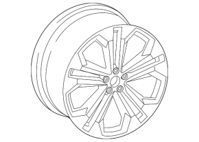 Диск колесный R22 x 10J ET21 Audi Q8 19-22 бордюрка, вмятина