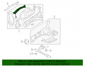 Кронштейн крыла левый верхний Ford Fusion mk5 13-20