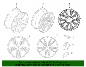 Диск колесный R18 x 7,5J BMW 3 G20 23-26 796 стиль