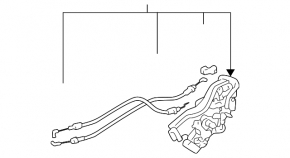 Замок двери задней левой Lexus RX300 98-03