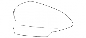 Крышка зеркала левая Toyota Avalon 13-18 gray