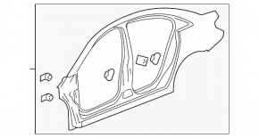 Четверть крыло задняя правая Chevrolet Cruze 11-16