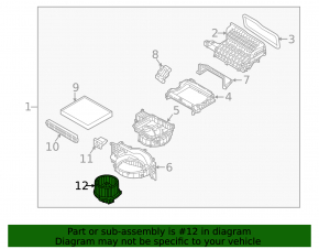 Мотор вентилятор печки Hyundai Kona 18-23 1.6, 2.0