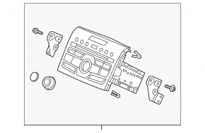 Головное устройство Honda CRV 12-14 царапина