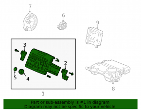 Головное устройство Honda CRV 12-14 царапина