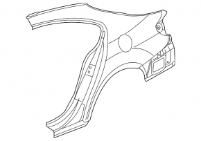 Крило заднє праве VW CC 08-17