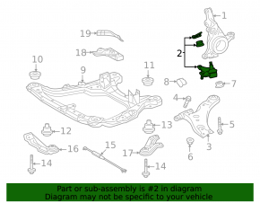 Шаровая опора правая Toyota Sienna 11-20