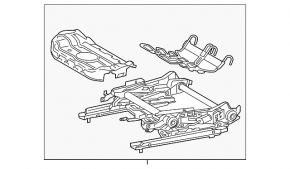 Мотор регулировки подъема водительского сиденья Toyota Camry v70 18-24 без каркаса