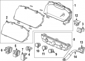 Щиток приборов Honda CRV 23-26 HEV AWD Sport Touring, Sport-L