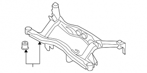 Підрамник задній Subaru Outback 10-14