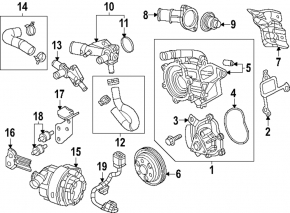 Помпа водяная Mazda CX-90 24-26 PHEV