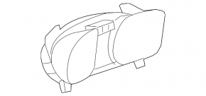 Щиток приборов Chevrolet Malibu 13-15 hybrid