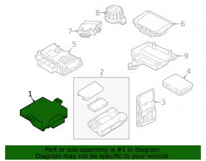 Gateway Diagnosis Interface Control Module Audi A4 B9 17-25