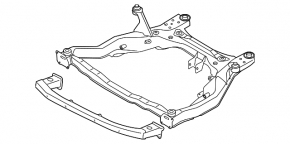 Подрамник передний Mazda CX-9 09-15