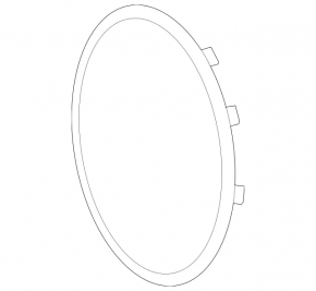 Эмблема решетки радиатора grill Mercedes W167 GLE 350 450 20-26