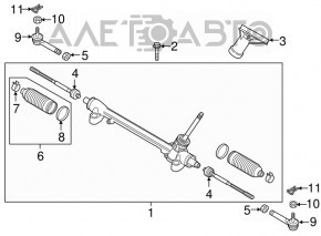 Рулевой наконечник правый Mazda CX-5 17-25